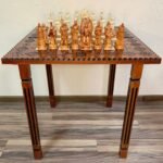 Wooden Chess Set: Chess Table "Star of Life" + pieces "Game of Thrones" - Image 9