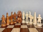 Wooden Chess Set: Chess Table "Star of Life" + pieces "Game of Thrones" - Image 10