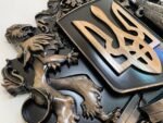 Wooden wall Decor Coat of arms of Ukraine - Symbols of Ukraine, LARGE SIZES, Trident. Ukrainian gift, wood-carving hamd made, solid ash wood - Image 9