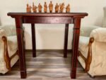 Wooden Chess set: Classic Chess Table with Drawers + chess pieces "Cossacks" & "Armed Forces of Ukraine" - Image 7