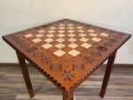 Wooden Chess Table "Star of Life" with Patriotic Ukrainian design - Image 7