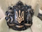 Wooden wall Decor Coat of arms of Ukraine - Symbols of Ukraine, LARGE SIZES, Trident. Ukrainian gift, wood-carving hamd made, solid ash wood - Image 10