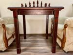 Wooden Chess set: Classic Chess Table with Drawers + chess pieces "Staunton" - Image 5