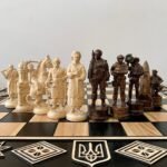 Exclusive handcrafted chess pieces made of premium wood