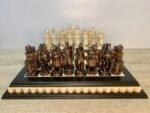 Wooden Chess set: Classic Chess Board + Chess Pieces "Knights" & "Cossacks" - Image 4