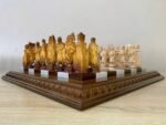 Chess Set: Classic Chess Board "Ombre" + chess pieces "Knights" Super glossy - Image 2