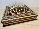 Chess set: Board "Royal Light" with Two Drawers + pieces "Staunton" - Image 9