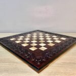 Elegant ash chess board with premium craftsmanship