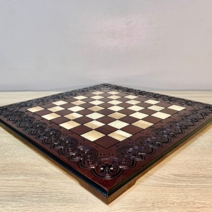 Chess board "Waves of Aspiration" dark brown