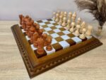 Chess set: Classic Chess Board "Ombre" + pieces "Elegant Classic" Super glossy finish - Image 3