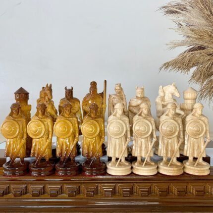 Сhess pieces "Knights" Ombre color, Super Glossy finish