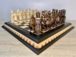 Wooden Chess set: Classic Chess Board + Chess Pieces "Knights" & "Cossacks" - Image 2
