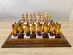 Chess Set: Classic Chess Board "Ombre" + chess pieces "Knights" Super glossy - Image 4