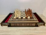 Chess set: Chess board "Royal Light" + pieces "Game of Thrones" - Image 6