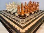 Chess set: Chess board "Royal Light" + pieces "Game of Thrones" - Image 3
