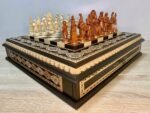 Chess set: Chess board "Royal Light" + pieces "Game of Thrones" - Image 2