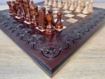 Wooden Chess set: Chess Board “Waves of Aspirations” + chess pieces "Staunton" - Image 3