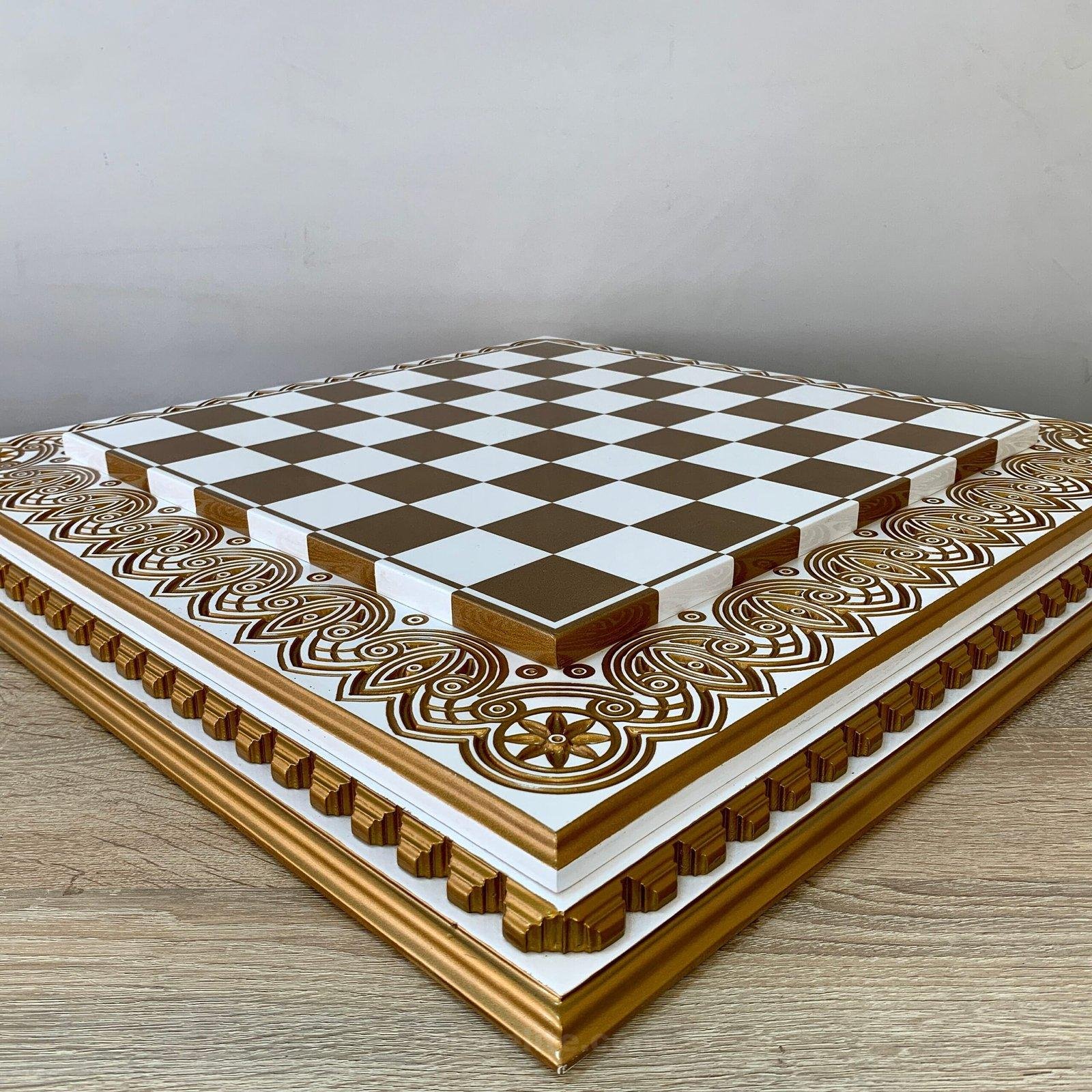 il_fullxfull.5749922989_mfpq-scaled-1.jpg Chess board in gold and white - elegant handcrafted classic with a focus on style and sophistication
