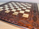Wooden Chess Board Handmade Ash Wood - Image 9