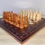Chess set: Chess Board “Waves of Aspirations” + chess pieces "Cossacks / Knights" - Image 2