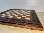 Folding Chess Board with Soft Velvet Storage for Chess Pieces - Image 10