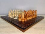 Wooden Chess Set: Chess Board + Chess pieces "Armed Forces of Ukraine" - Image 3
