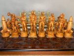Wooden Chess Set: Chess Board + Chess pieces "Armed Forces of Ukraine" - Image 6