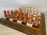 Chess set: Classic Chess Board "Ombre" + pieces "Elegant Classic" Super glossy finish - Image 10