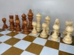 Chess set:  Classic Chess Board "Ombre" + pieces "Elegant Classic" Super glossy finish - Image 8
