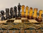 Chess Set: Chess Board “The Art of a Winner” with 2 Drawers and Cells for Storing each Chess piece + Pieces "Elegant Classic" Super glossy finish - Image 9