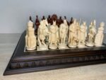 Wooden Chess set: Classic Chess Board + pieces "Game of Thrones"/ "Knights" - Image 5