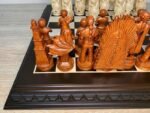 Wooden Chess set: Classic Chess Board + pieces "Game of Thrones"/ "Knights" - Image 8