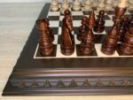 Wooden Chess set: Classic Chess Board + Glossy Chess Pieces "Elite" - Image 8