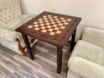Wooden Chess Table with two Drawers for storage pieces - Image 2