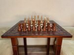 Wooden Chess set: Classic Chess Table + chess pieces "Staunton" - Image 6