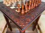 Wooden Chess set: Classic Chess Table + chess pieces "Staunton" - Image 4