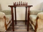 Wooden Chess set: Classic Chess Table + glossy chess pieces "Elite" - Image 10
