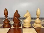 Wooden Chess Pieces "Classic Deluxe" ONLY carved maple wood family game chess set unique exclusive handmade gift woodcarving - Image 5