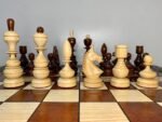 Wooden Chess Pieces "Classic Deluxe" ONLY carved maple wood family game chess set unique exclusive handmade gift woodcarving - Image 3