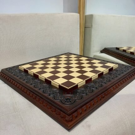 Chess Board "Waves of Aspiration" Ash Wood