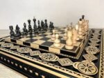 Wooden Chess Set: Board "Bright Art" + Chess pieces "Classic Deluxe" - Image 8