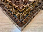 Chess Set: Chess Board “The Art of a Winner” with 2 Drawers and Cells for Storing each Chess piece + Pieces "Cossacks" / "Knights" Super glossy finish - Image 4