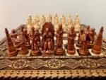 Wooden Chess Set: Board "The Art of a Winner" with 2 Drawers + Chess pieces "Game of Thrones" / "Knights" - Image 7