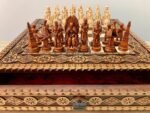 Wooden Chess Set: Board "The Art of a Winner" with 2 Drawers + Chess pieces "Game of Thrones" / "Knights" - Image 5