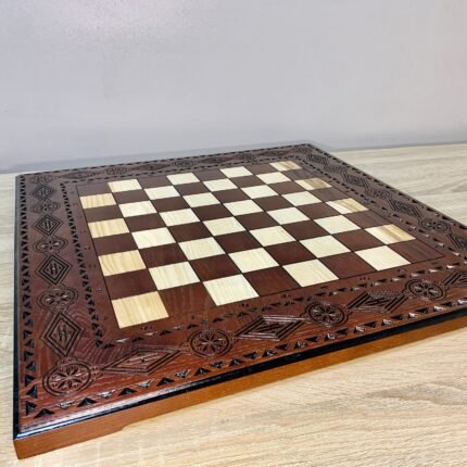 Wooden Chess Board Handmade Ash Wood