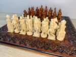 Chess set: Chess Board “Waves of Aspirations” + chess pieces "Cossacks / Knights" - Image 9