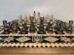 Wooden Chess set: Folding Board "Star of Life" with Velvet-lined Storage + pieces "Classic Deluxe" - Image 6