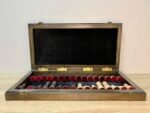 Wooden Chess set: Folding Board "Star of Life" with Velvet-lined Storage + pieces "Classic Deluxe" - Image 7