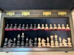 Wooden Chess set: Folding Board "Star of Life" with Velvet-lined Storage + pieces "Classic Deluxe" - Image 8