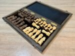 Wooden Chess set: Folding Board "Star of Life" with Velvet-lined Storage + pieces "Elegant Classic" - Image 10